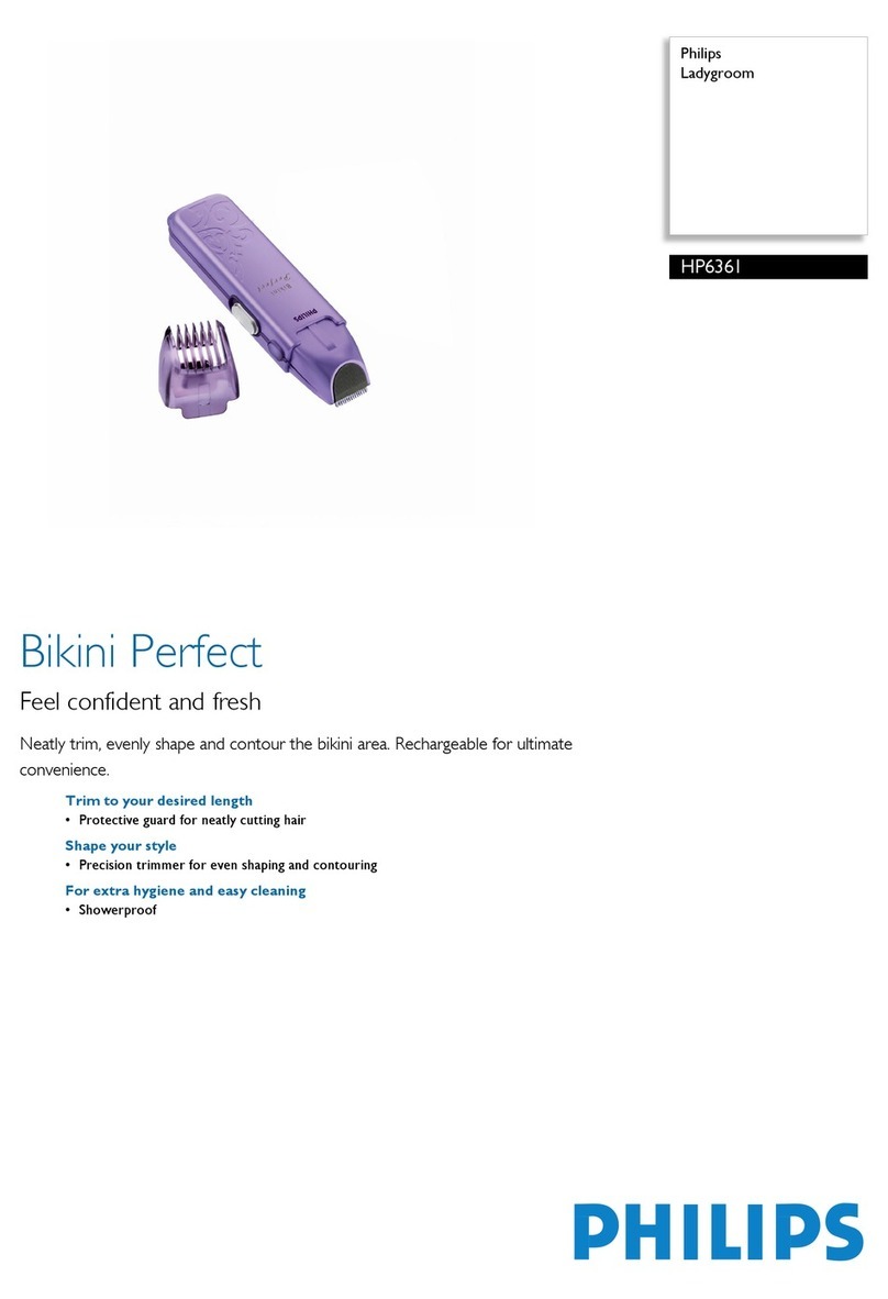 Philips Bikini Perfect HP6361 User manual
