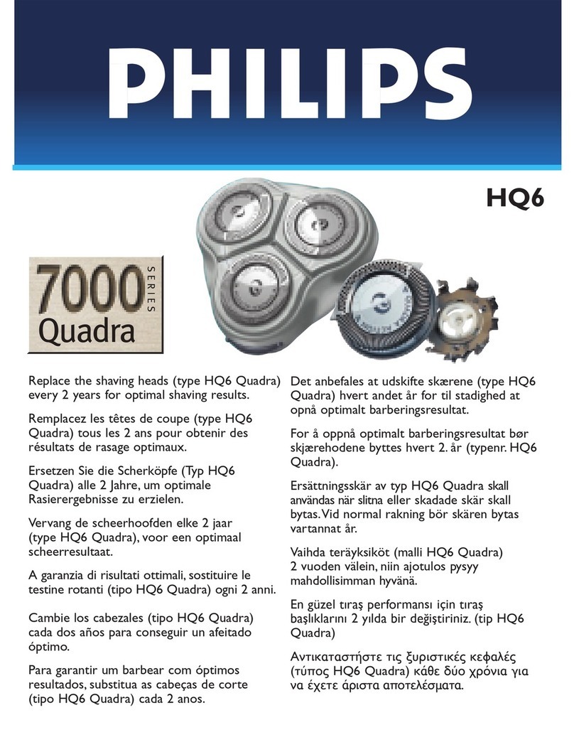 Philips HQ6 datasheet