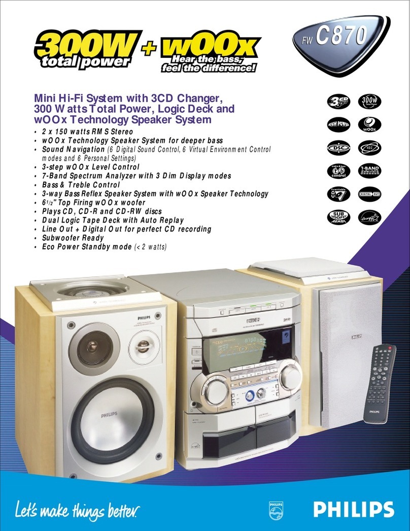Philips FW-C870 User manual