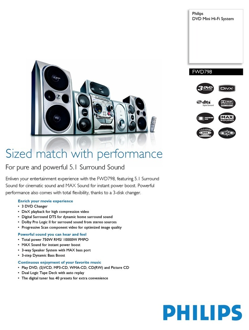Philips FWD 798 User manual Philips FWD 798 User manual