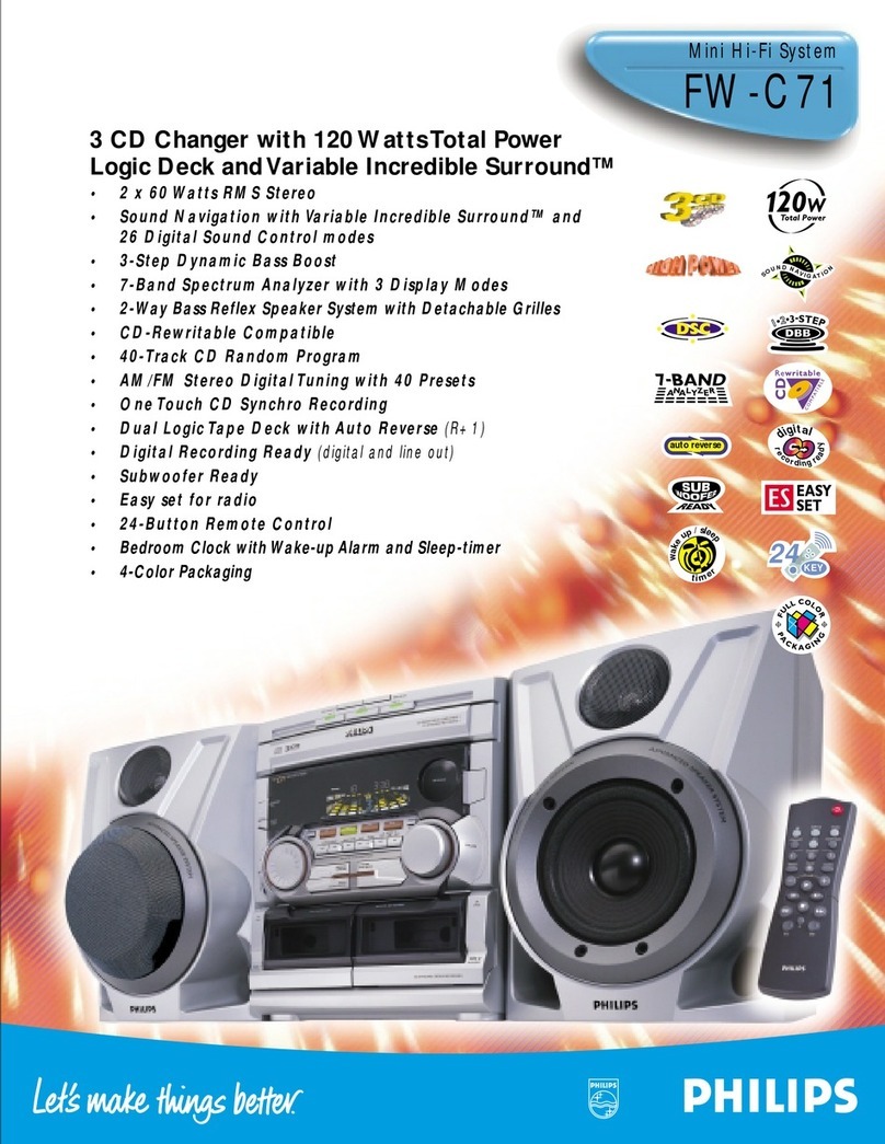 Philips FW-C71 Specifications