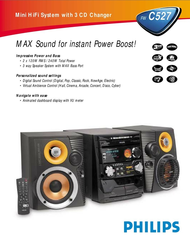 Philips FWC527 Specifications