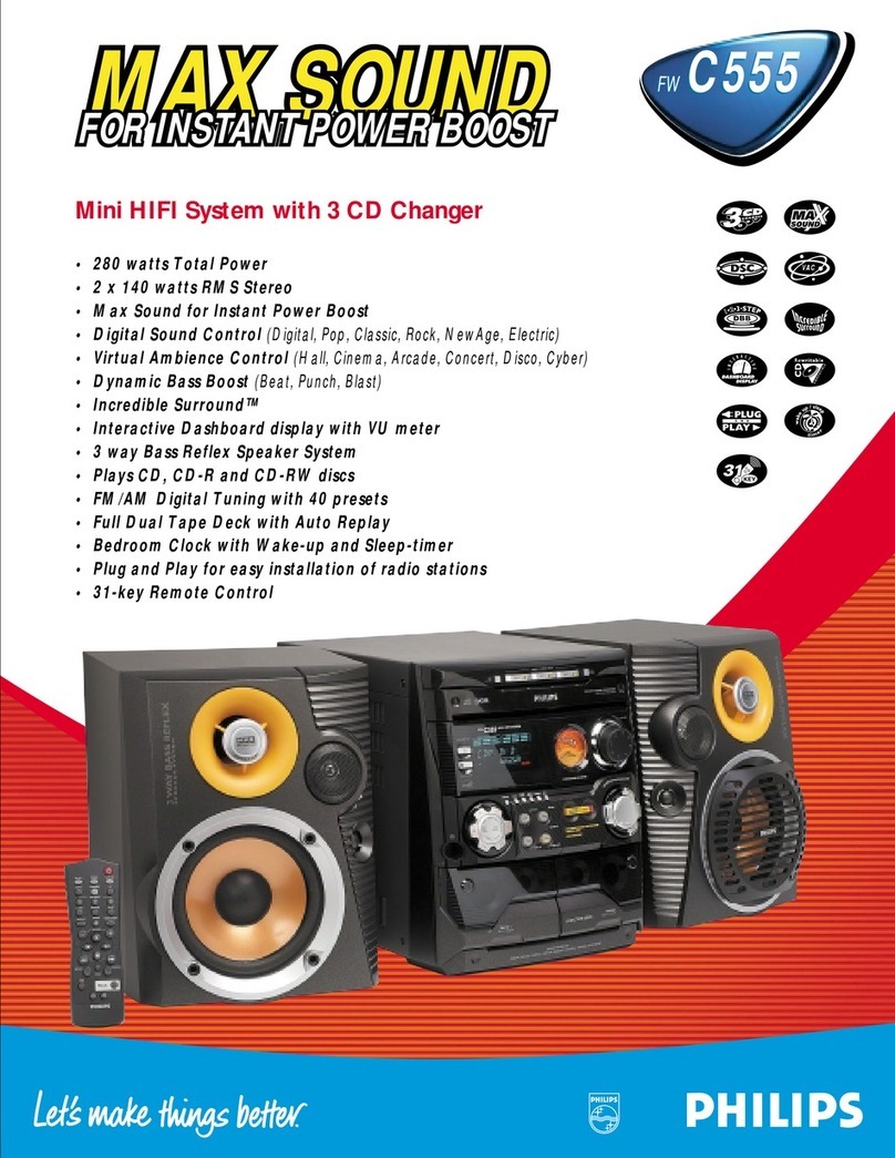 Philips FWC555 User manual