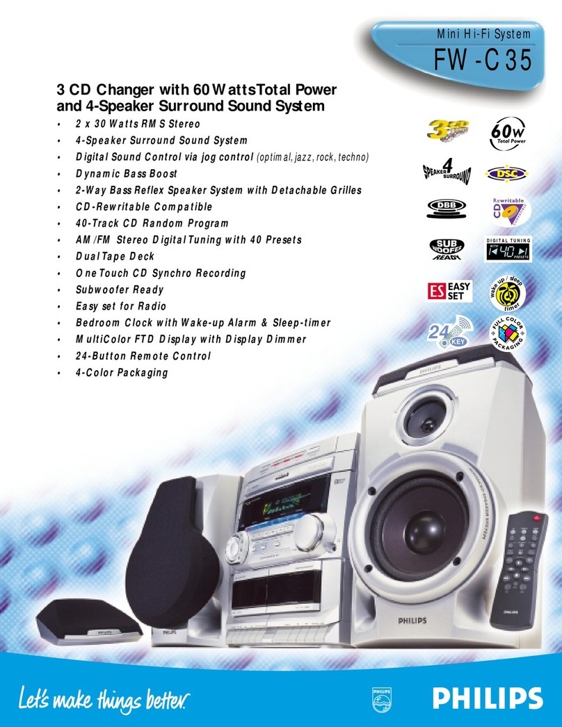 Philips FW-C35 User manual