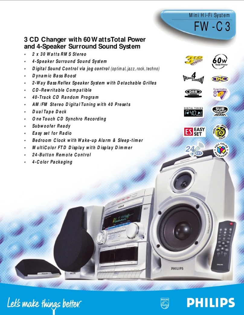 Philips FW-C3 Specifications