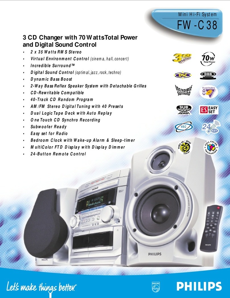 Philips FW-C38 Specifications