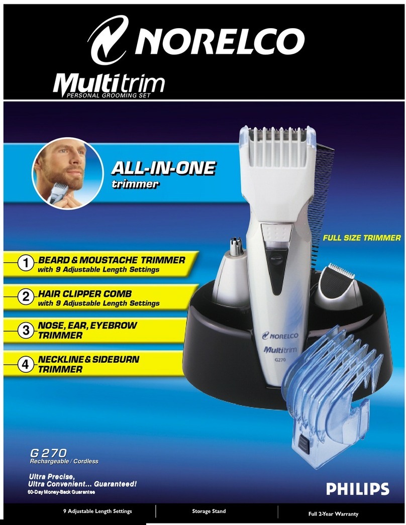 Norelco G270 User manual