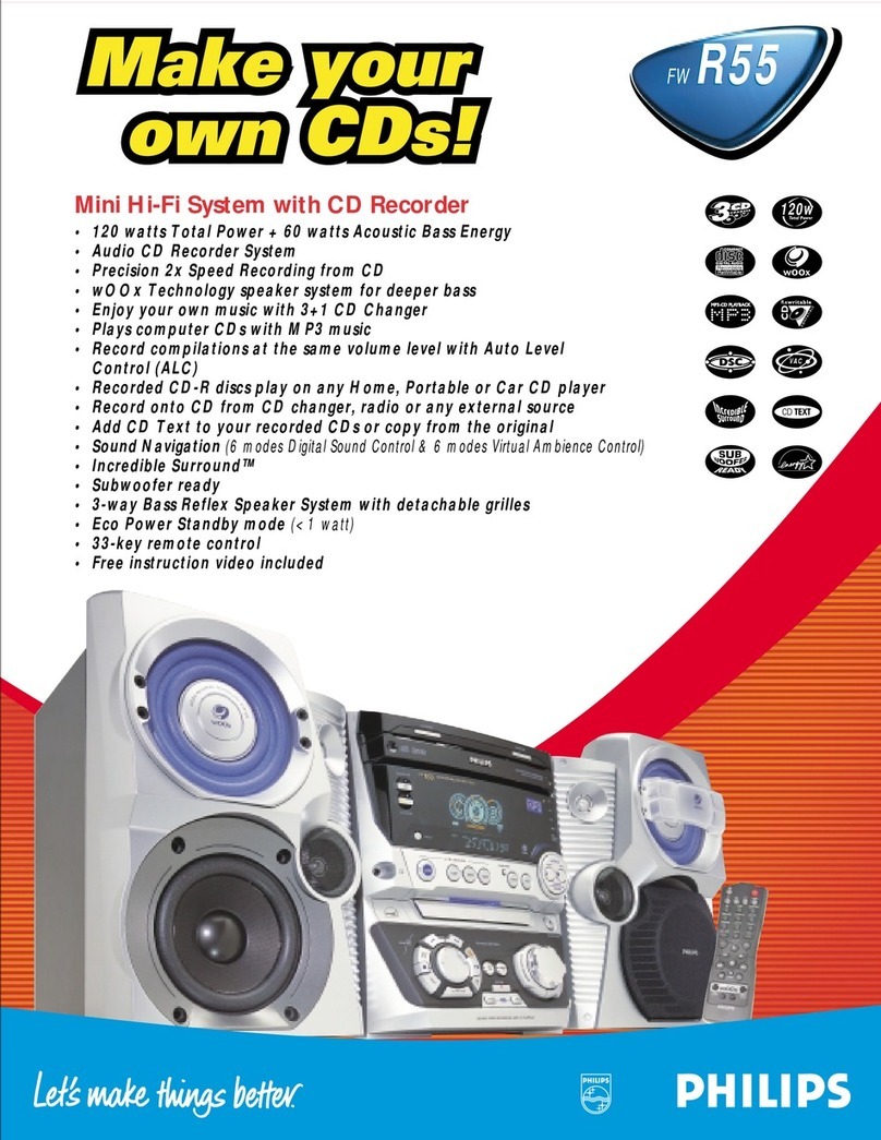 Philips FW-R55 Specifications