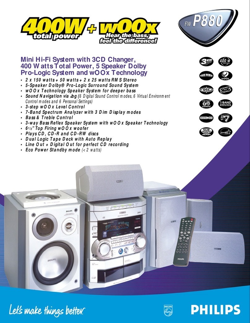 Philips FW P880 User manual