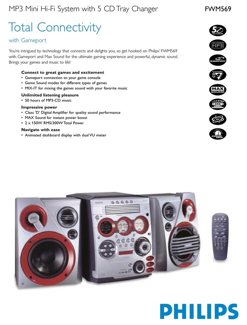 Philips FWM569 User manual Philips FWM569 User manual