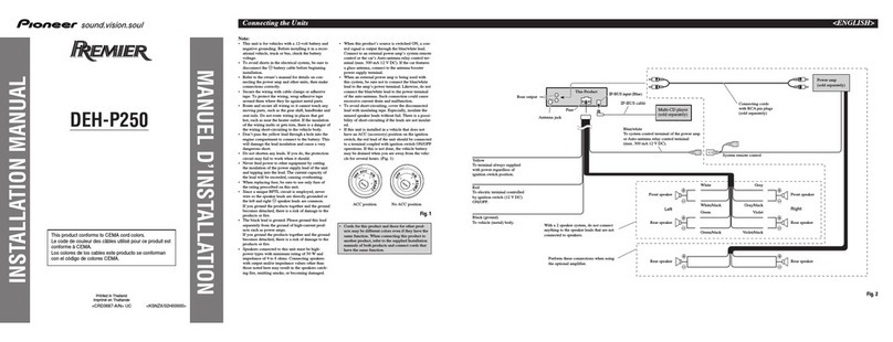 Pioneer DEH-P250 User manual