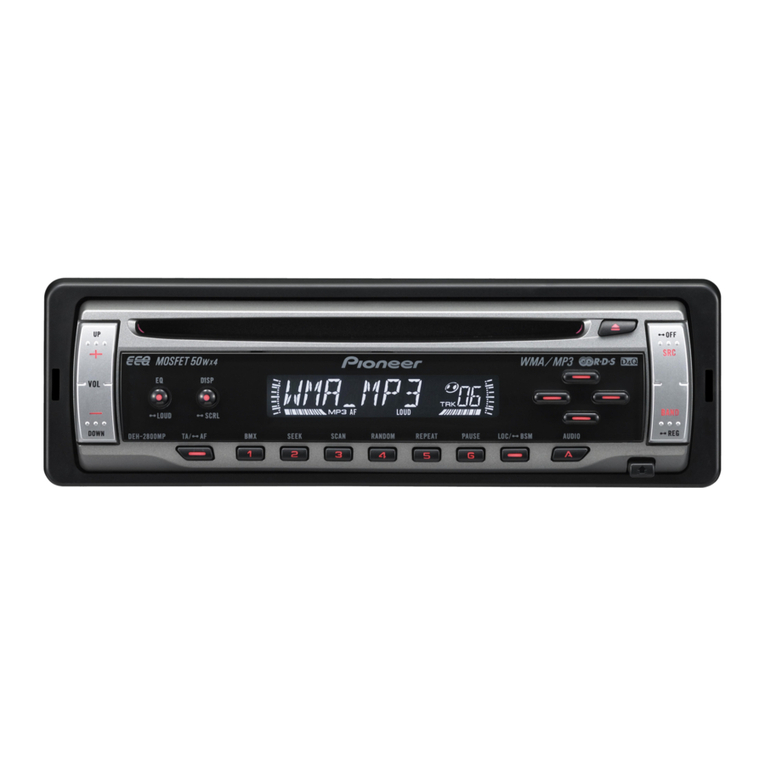 Pioneer DEH-1800 installation manual