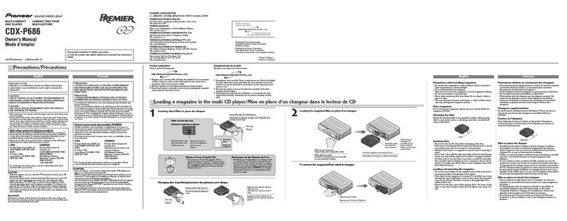 Pioneer CDX-P686 User manual