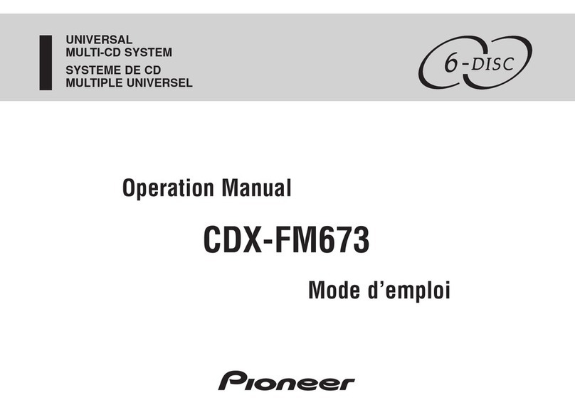 Pioneer CDX-FM673 Operation manual