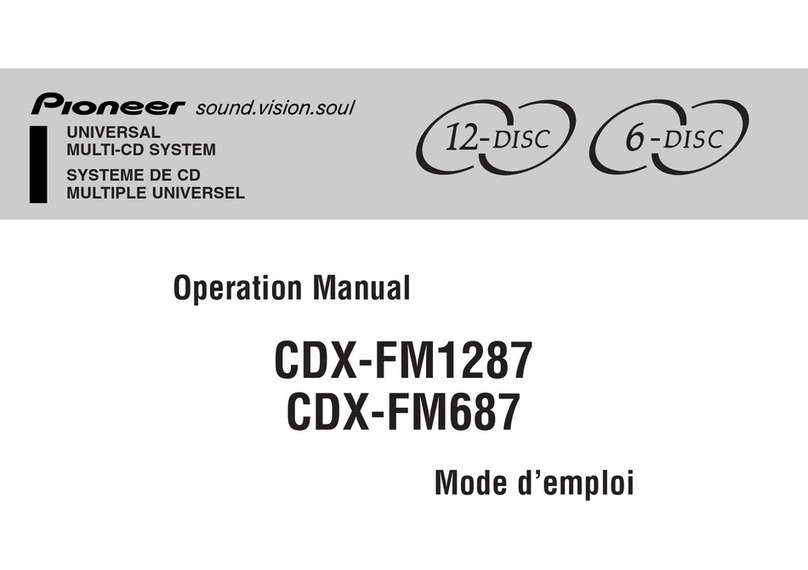Pioneer CDX-FM1287 - CD Changer User manual
