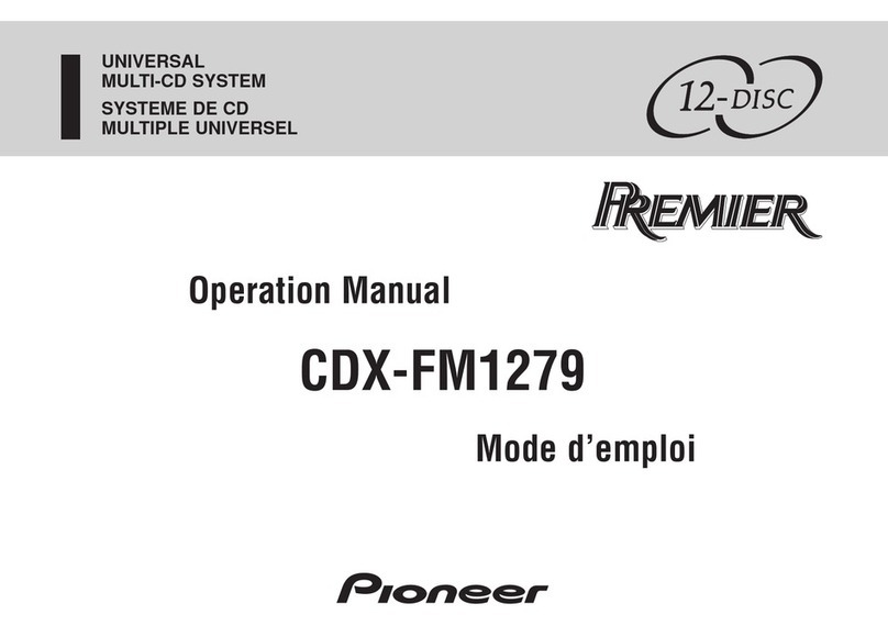 Pioneer Premier CDX-FM1279 User manual