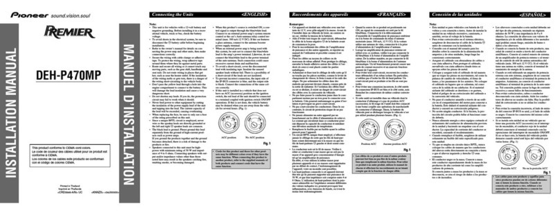 Pioneer Premier DEH-P470MP User manual