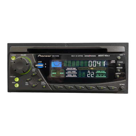Pioneer P47DH - DEH Radio / CD Player User manual