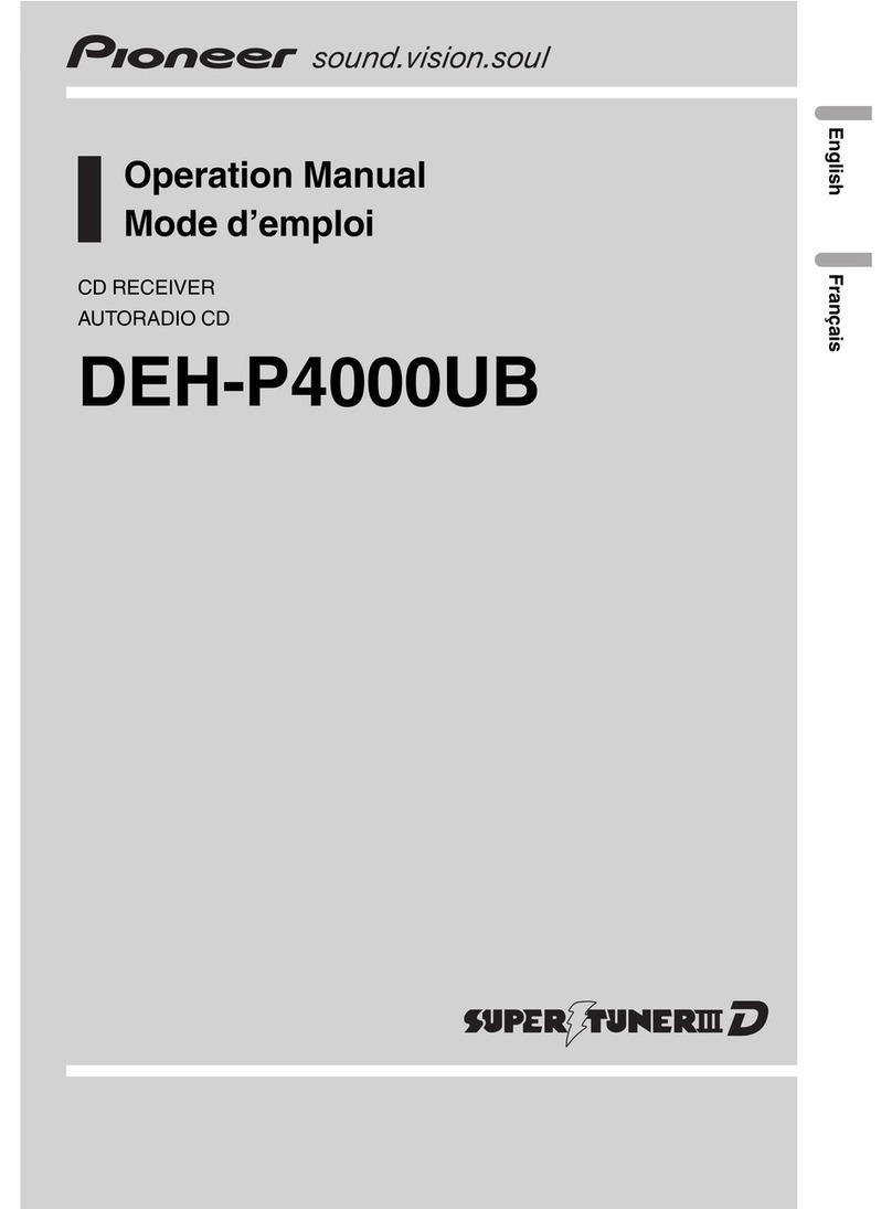 Pioneer Premier DEH-P4000UB Operation manual
