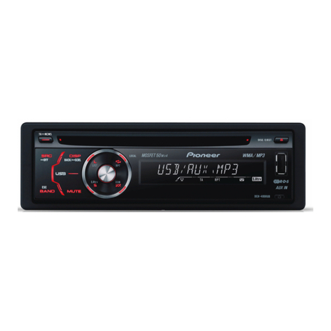 Pioneer Premier DEH-P4000UB installation manual