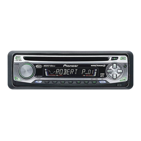 Pioneer DEH-P3700MP - Radio / CD User manual