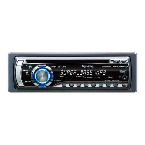 Pioneer DEH-P390MP - Premier Radio / CD installation manual
