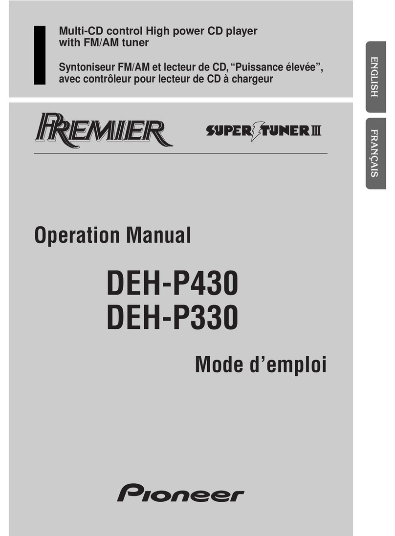 Pioneer Premier DEH-P330 Operation manual