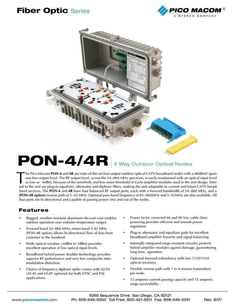 Pico Macom PON-4 Specifications