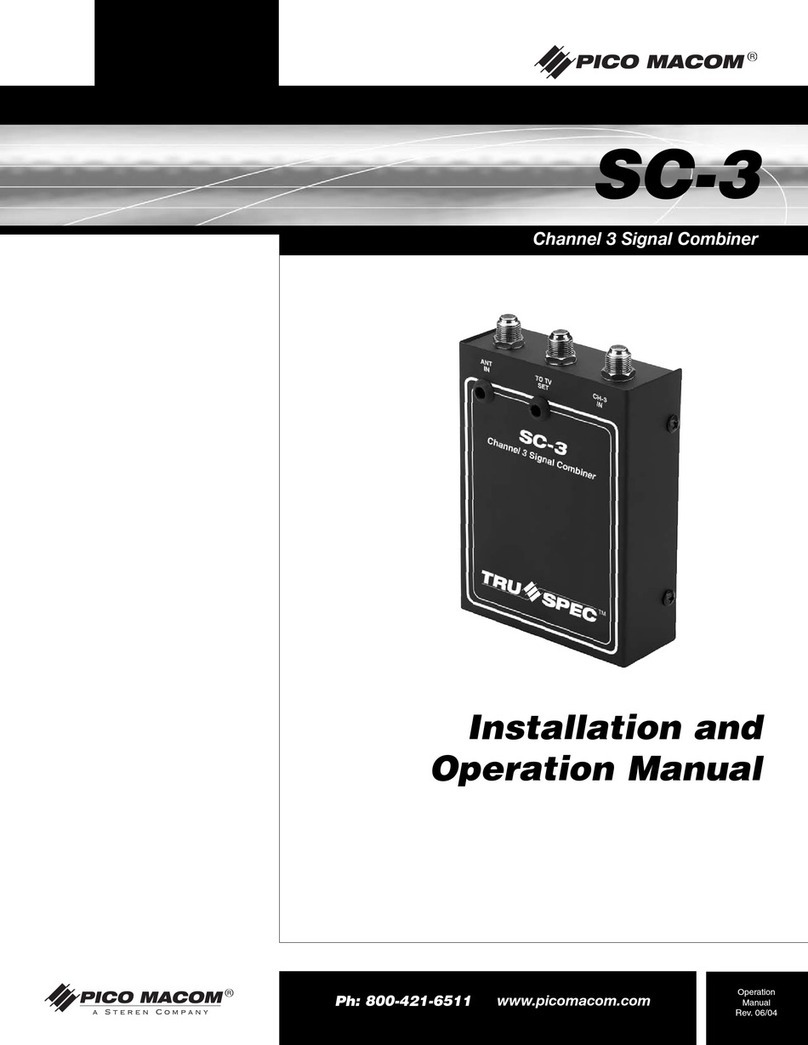 Pico Macom SC-3 Installation and operation manual