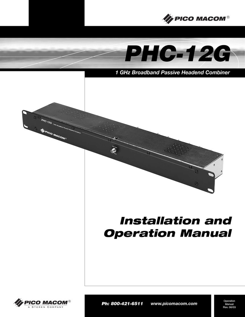 Pico Macom PHC-12G Installation and operation manual Pico Macom PHC-12G Installation and operation manual