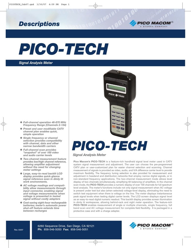 Pico Macom PICO-TECH Specifications