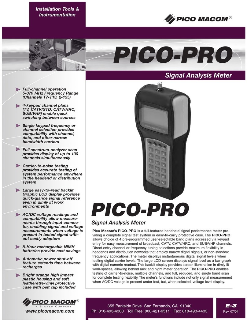 Pico Macom PICO-PRO Specifications