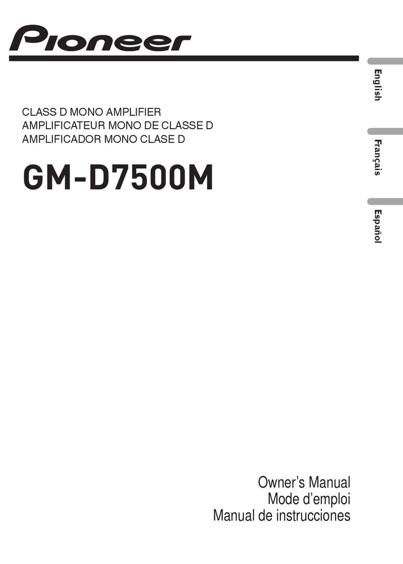Pioneer GM-D7500M SERIES User manual