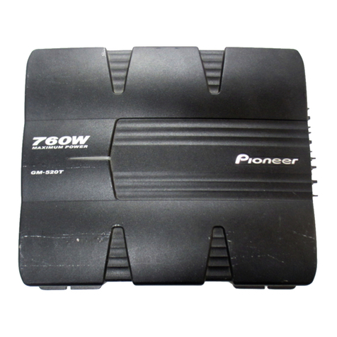 Pioneer GM-520T User manual