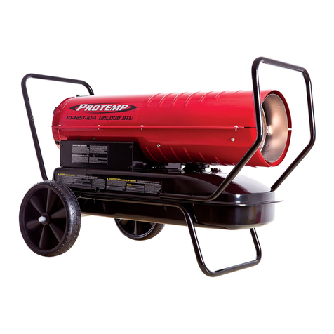 Pinnacle International Protemp PT-175T-KFA User's manual and operating instructions