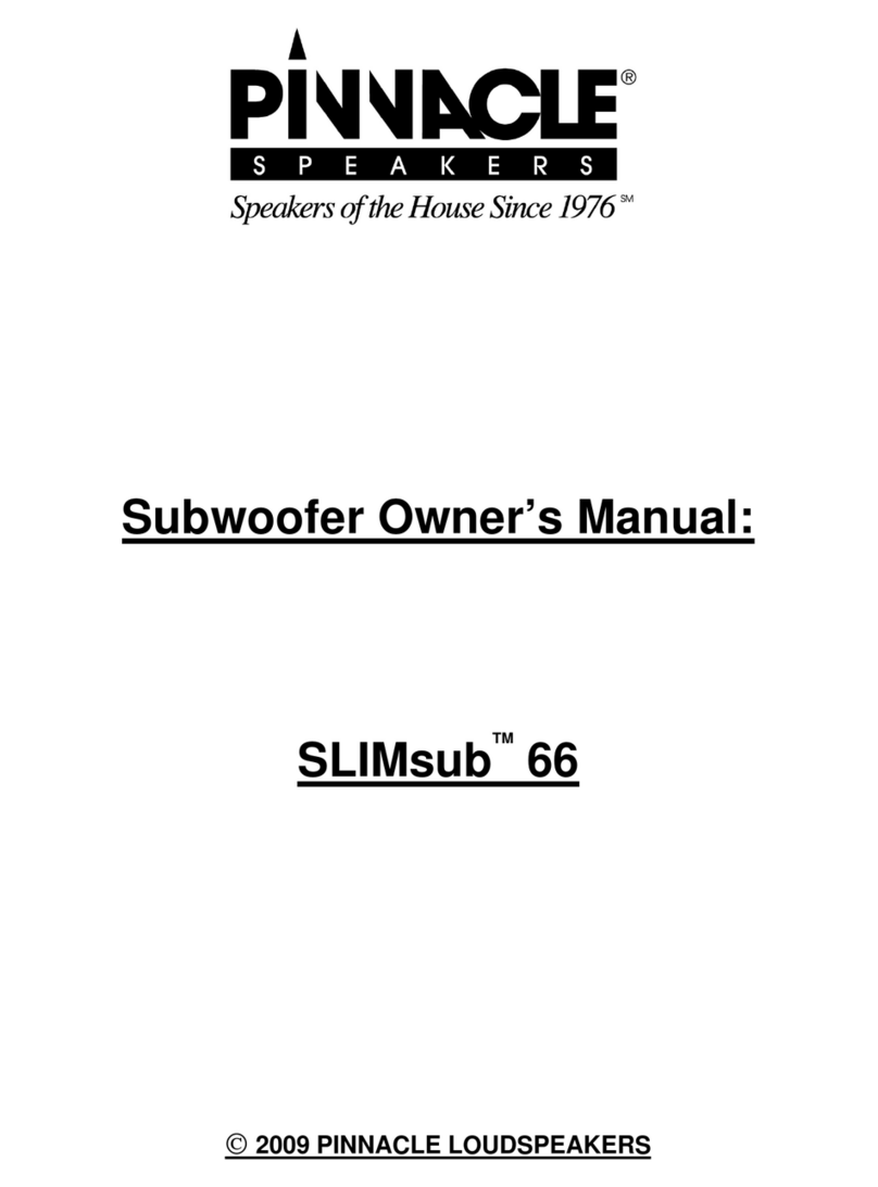Pinnacle SLIMsub 66 user guide