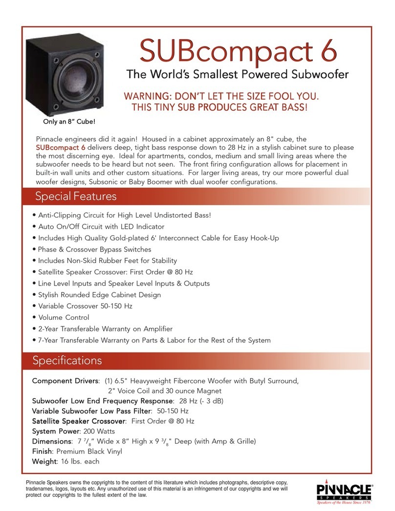 Pinnacle SUBcompact 6 Specifications