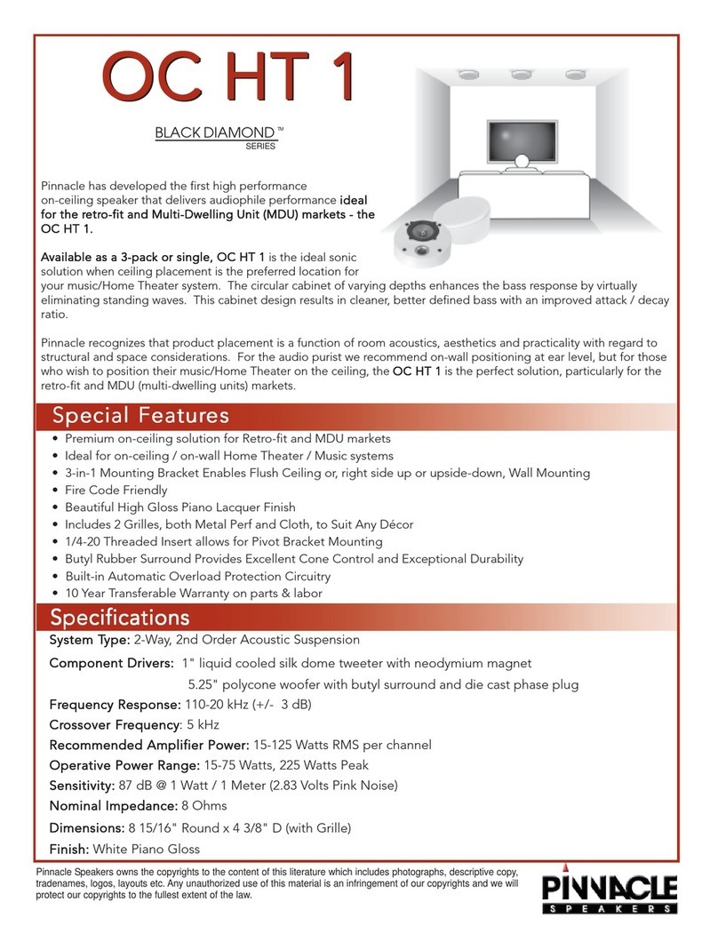 Pinnacle OC HT 1 User manual Pinnacle OC HT 1 User manual