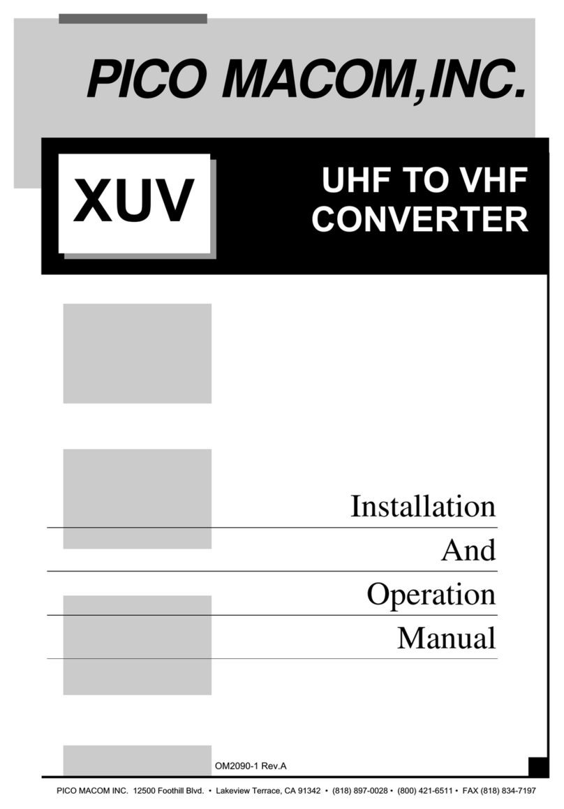 Pico Macom XUV User manual