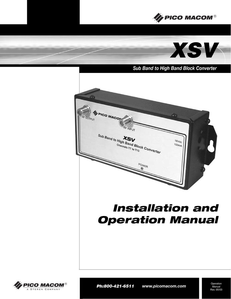 Pico Macom XSV User manual