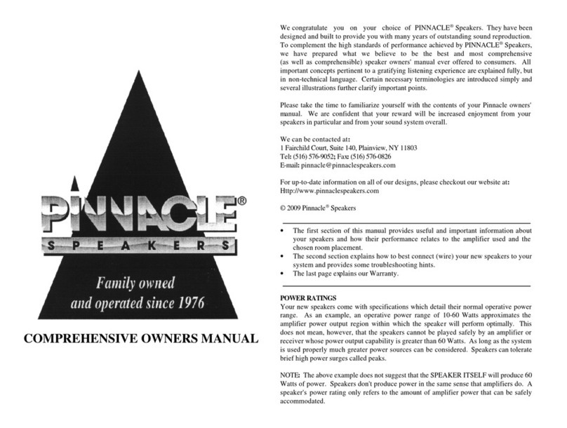 Pinnacle BD 300 User manual Pinnacle BD 300 User manual