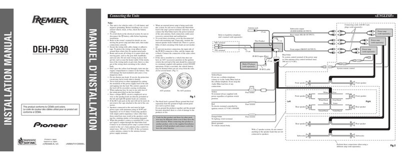 Pioneer Super Tuner III DEH-P930 User manual