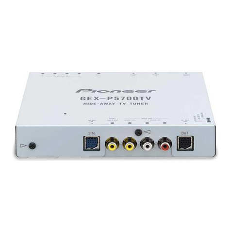 Pioneer GEX-P5700TV supplementary guide