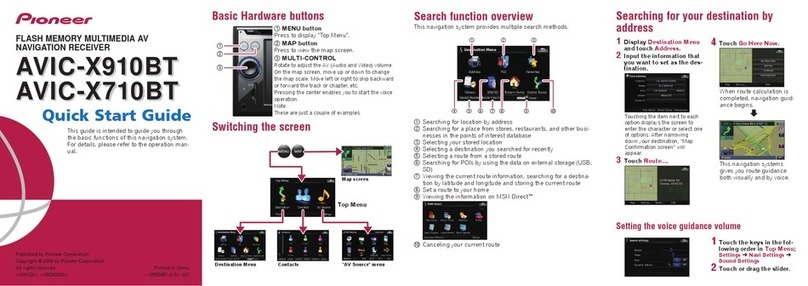 Pioneer Super Tuner IIID AVIC-X710BT User manual
