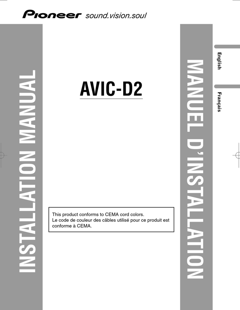 Pioneer AVIC-D2 User manual