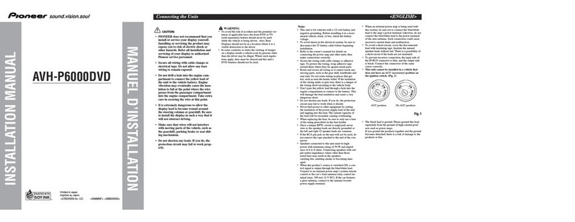 Pioneer Super Tuner IIID AVH-P6000DVD User manual