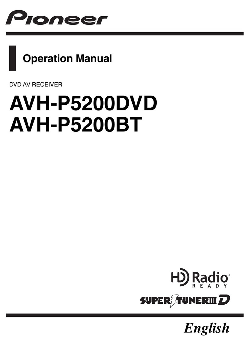 Pioneer Super Tuner IIID AVH-P5200BT User manual