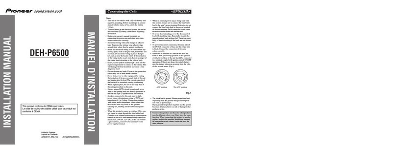 Pioneer DEH-P6500 User manual