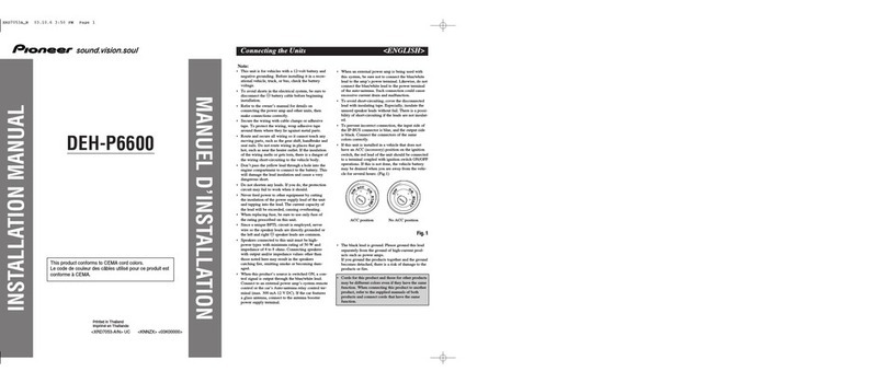 Pioneer DEH-P6600 User manual