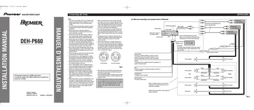 Pioneer Premier DEH-P660 User manual